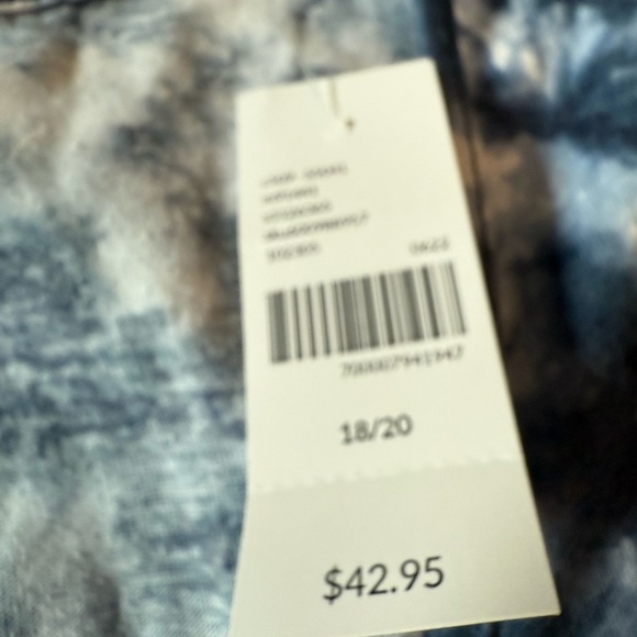 Lane Bryant "USA" Tie-Dye Knotted Waist T Shirt Tank in Size 18/20 NEW - Picture 10 of 16